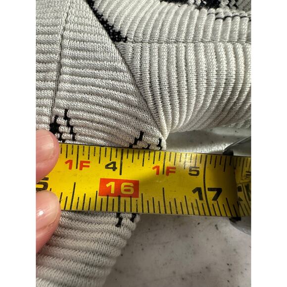 People Like Frank Anthropologie Cardigan Womens 4 Black Gray Print Pockets A25 - Picture 6 of 7